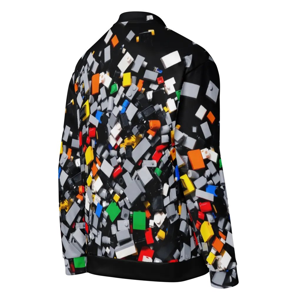 Colorful Chaos: The World of Imagination Bomber Jacket product image (6)