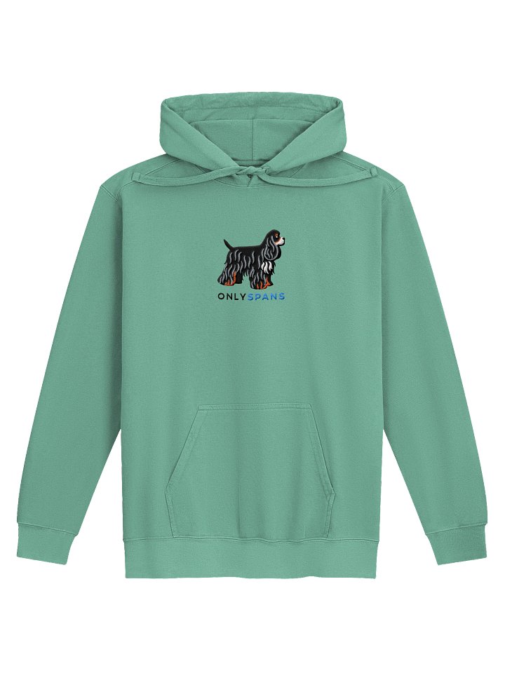 Only Spans Premium Hoodie (Embroidered) of an American Cocker Spaniel(Tricolor) product image (17)