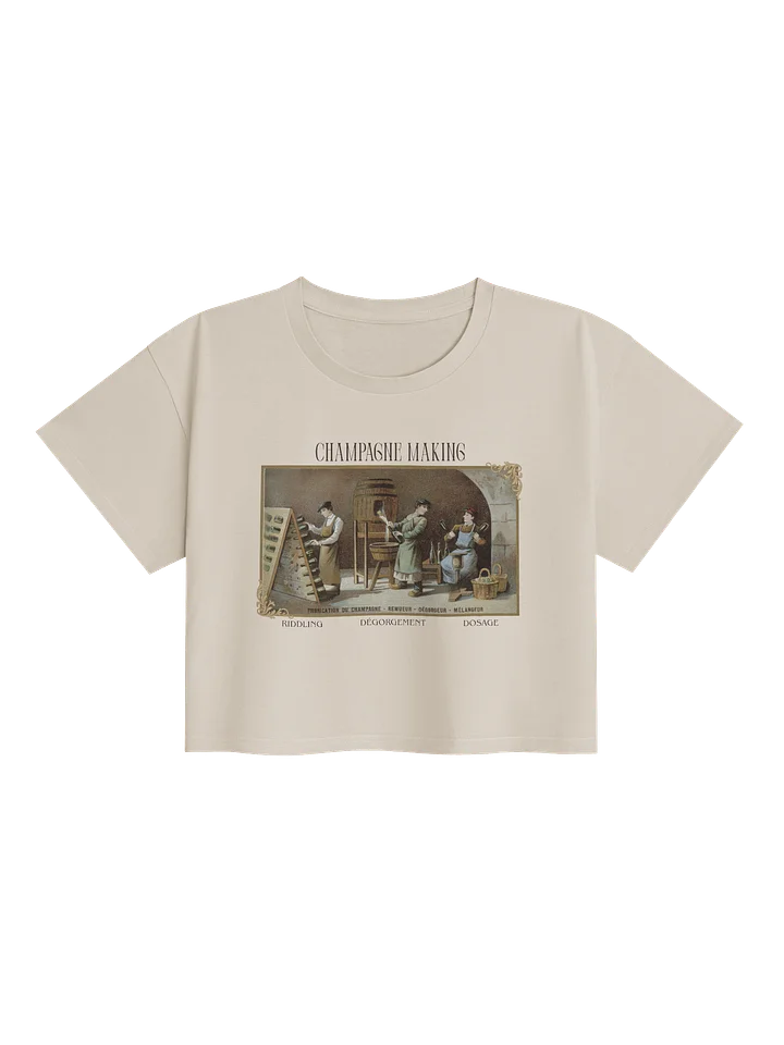 Vintage Champagne Production Crop Top product image (1)
