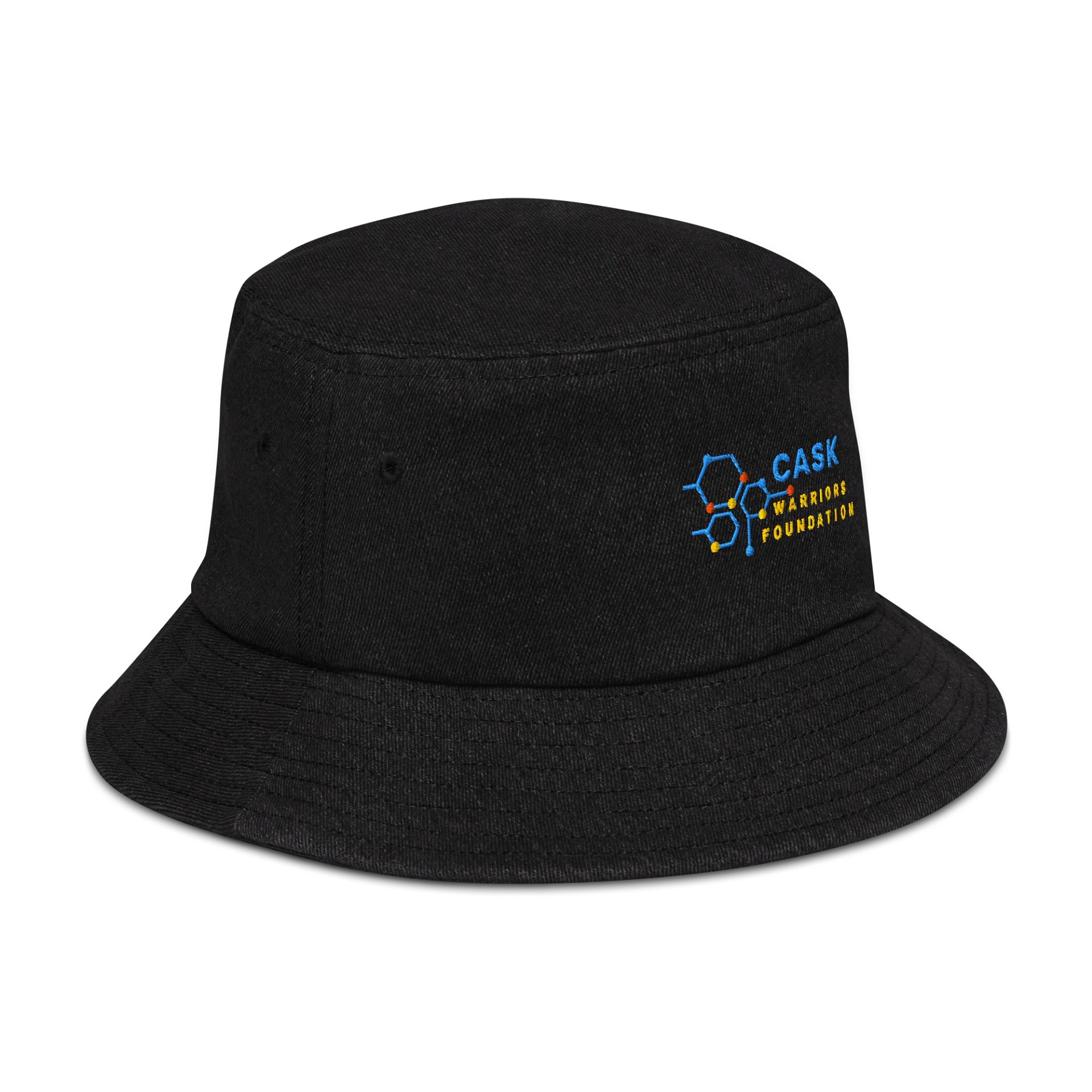 “Shield the Sun, Share the Fight” – CASK Warriors Denim Bucket Hat product image (5)
