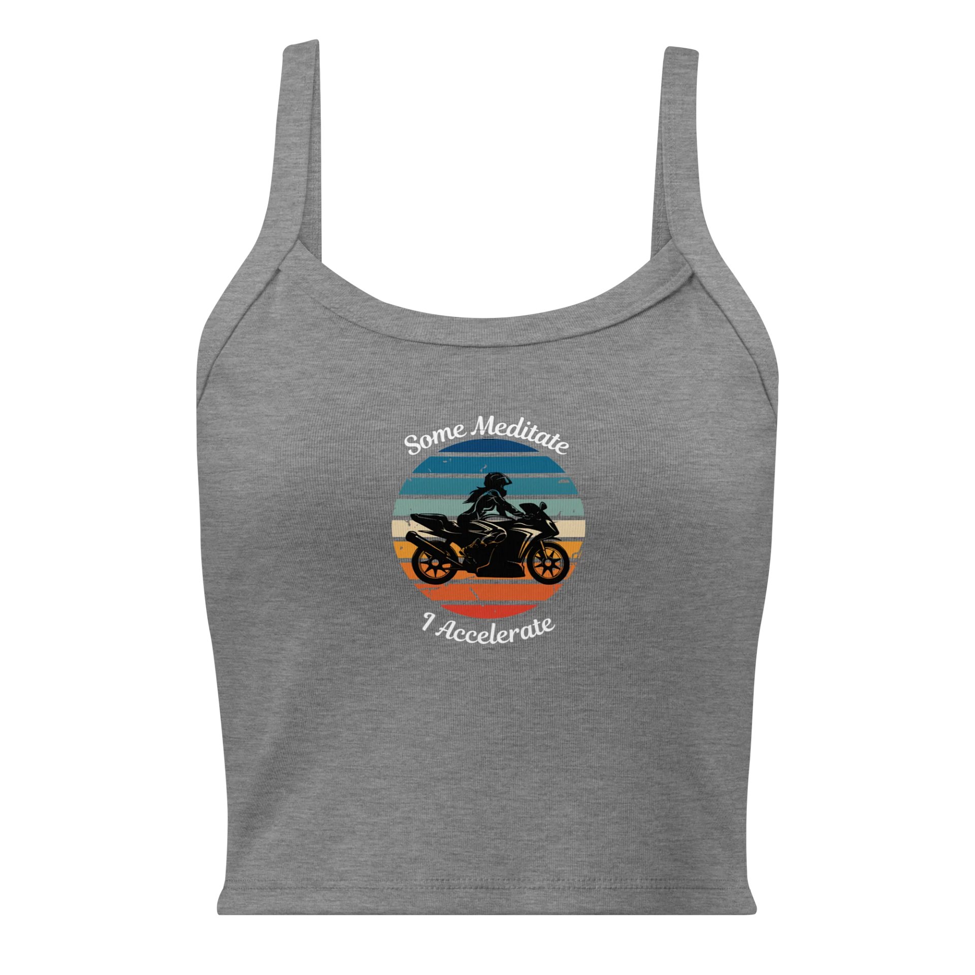 Some Meditate, I Accelerate – Biker Vest Top (Women’s) product image (3)
