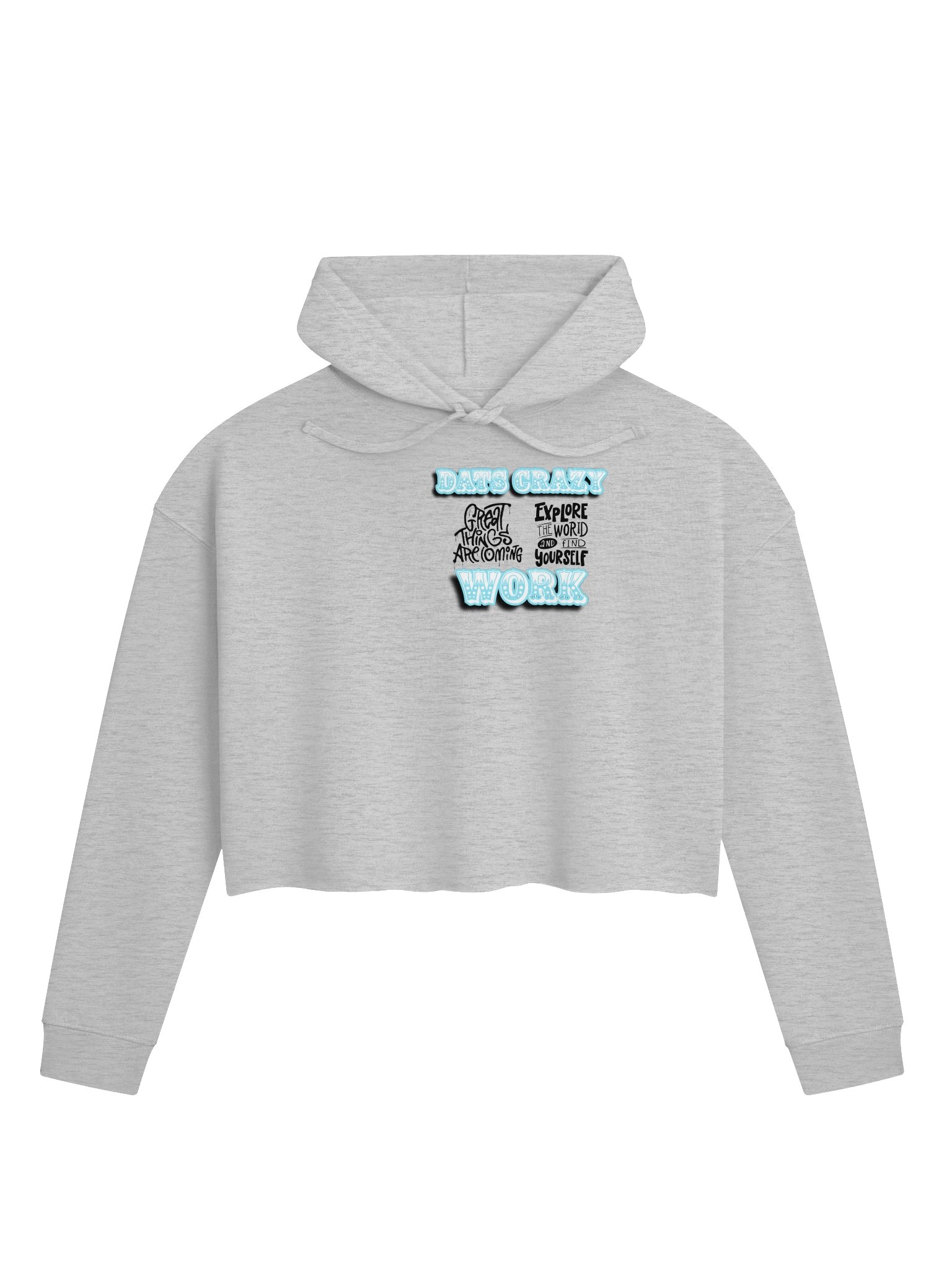 Crazy Work Women’s Cropped Hoodie product image (1)