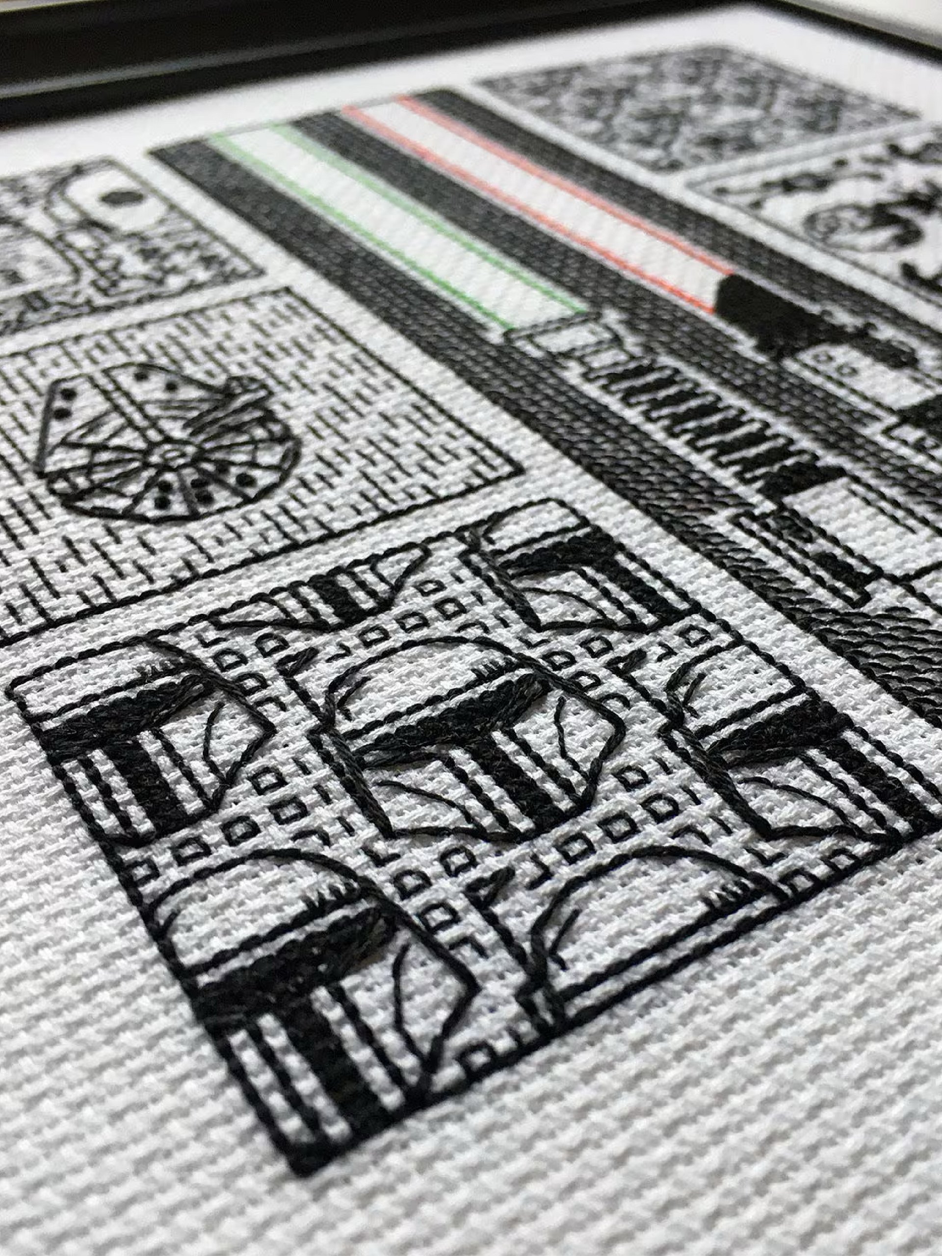 Stellar Altercations • Blackwork Cross Stitch Pattern • PDF Digital Download product image (6)