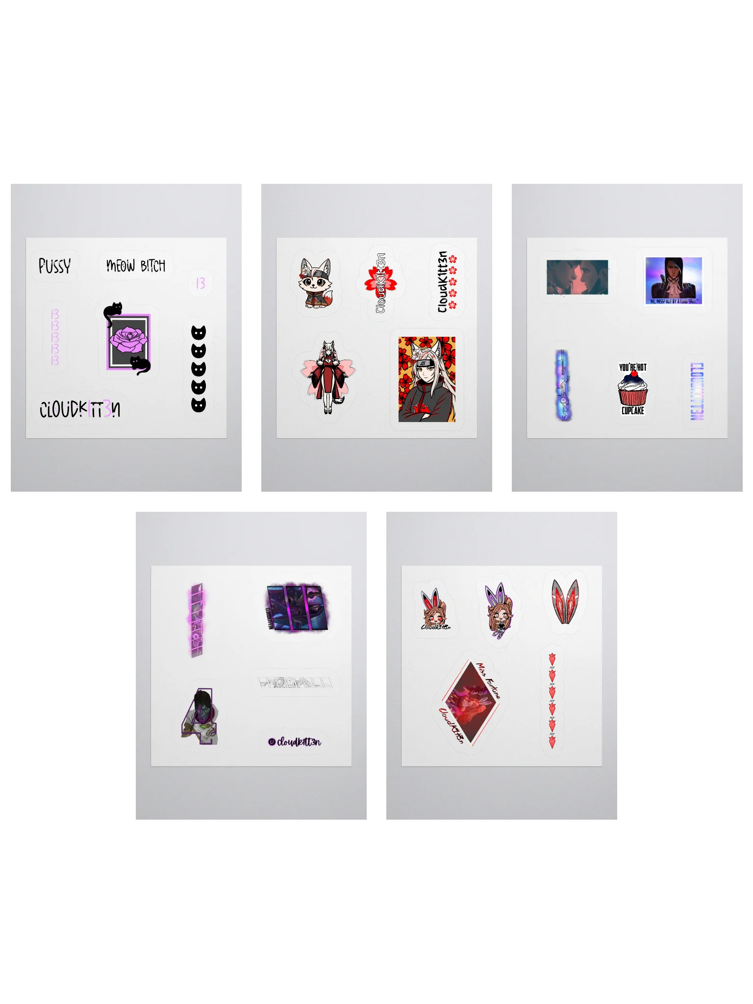 Sticker Bundle - sticker sheets x5 product image (1)