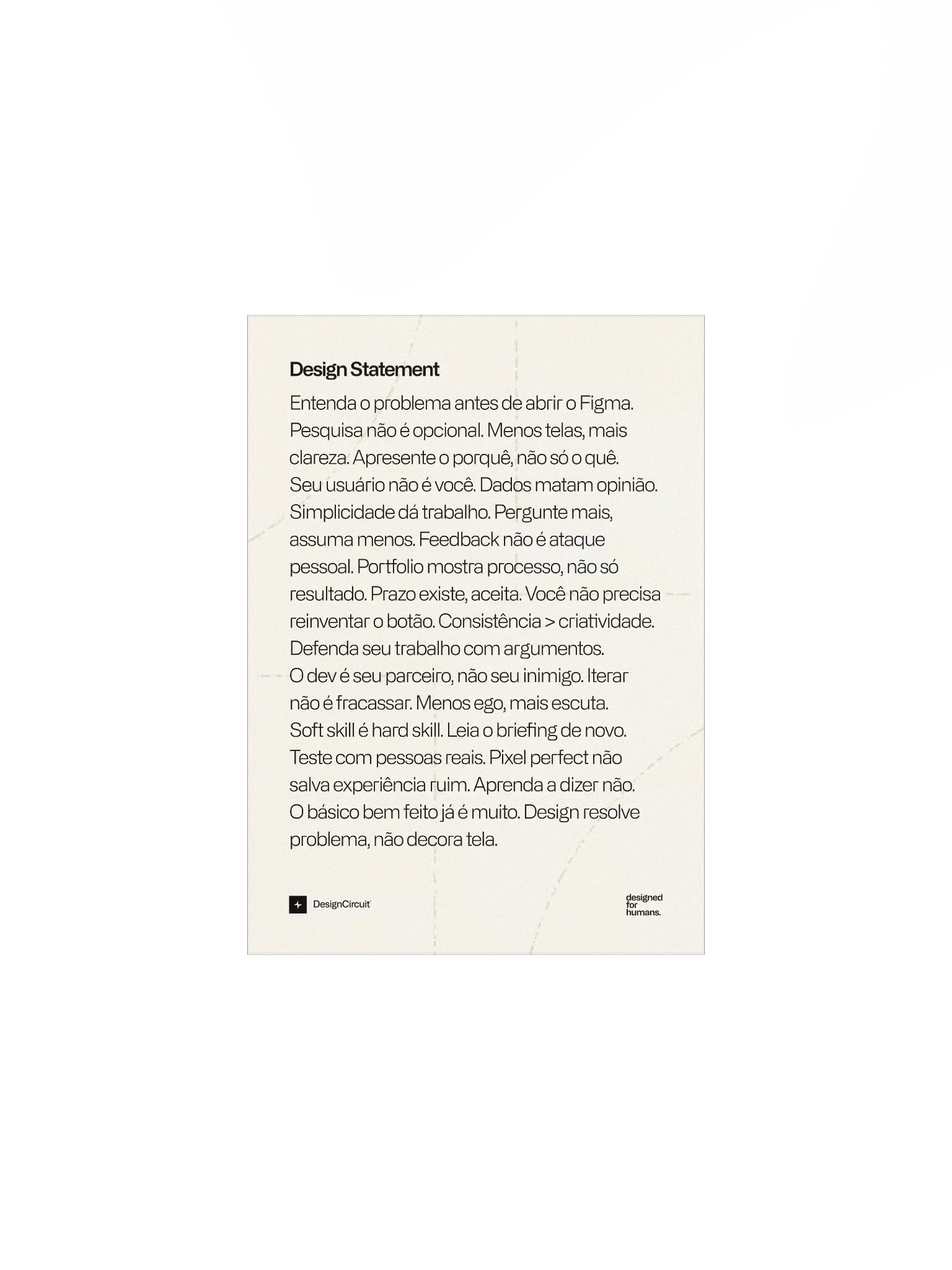 Design Statement Print product image (1)