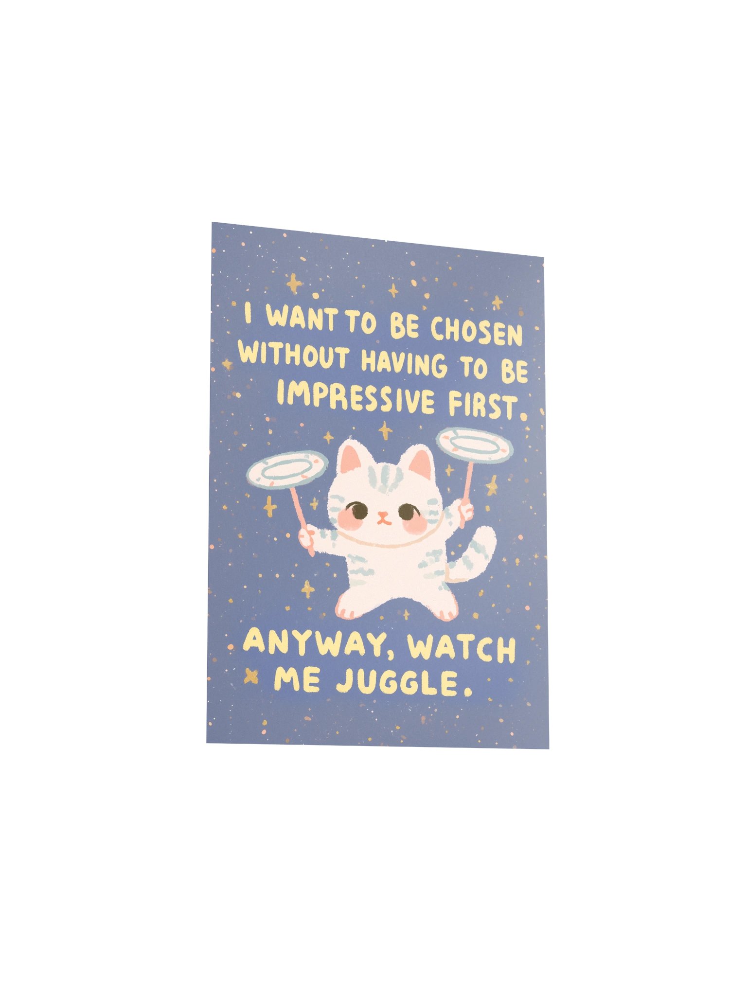 Cute Cat Juggling Quote Poster product image (25)