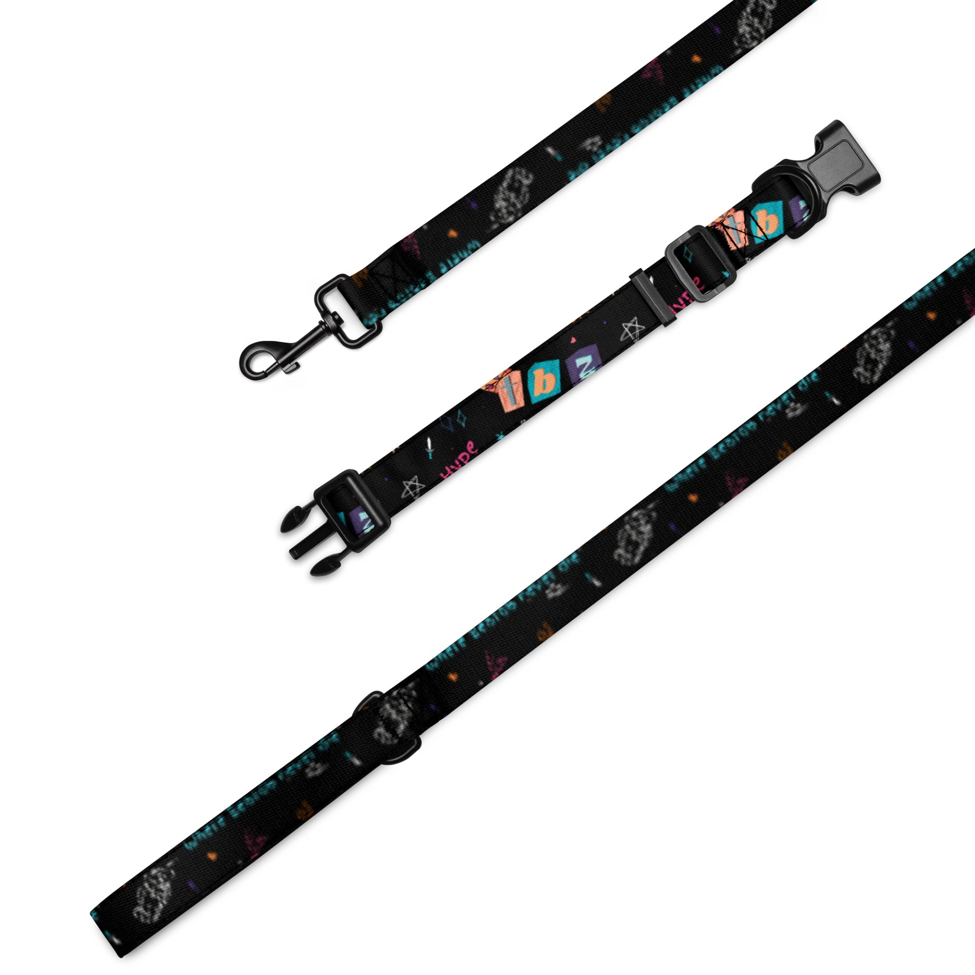 Doodle Pattern Pet Collar & Leash product image (1)