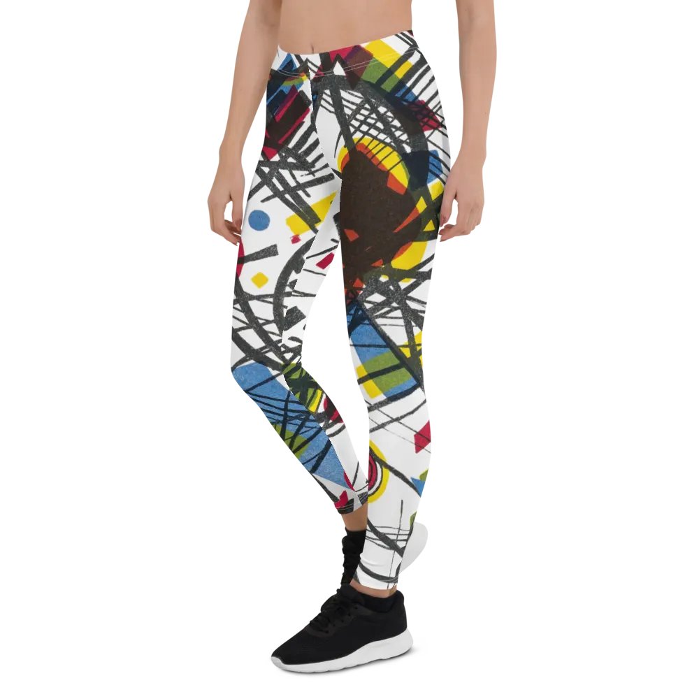 Abstract Lithographic Pattern Design leggings - V3 product image (6)