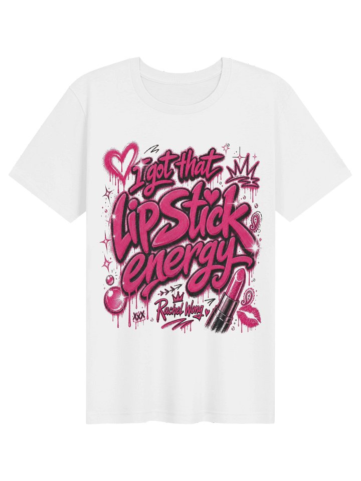 Lipstick Energy Pink Graffiti Tee product image (1)