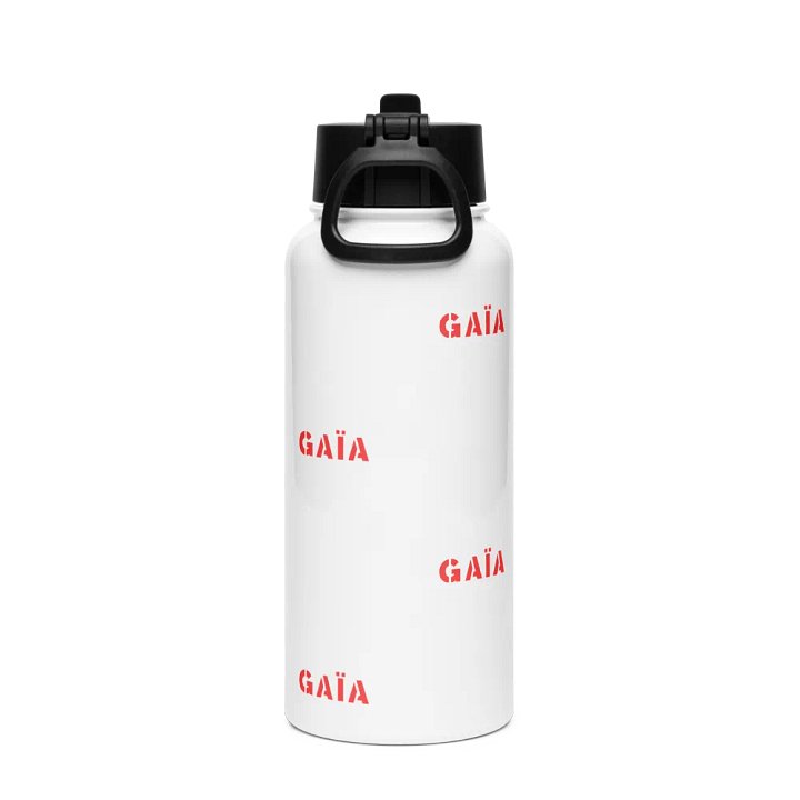 GAIA Red Pattern Stainless Steel Water Bottle product image (2)