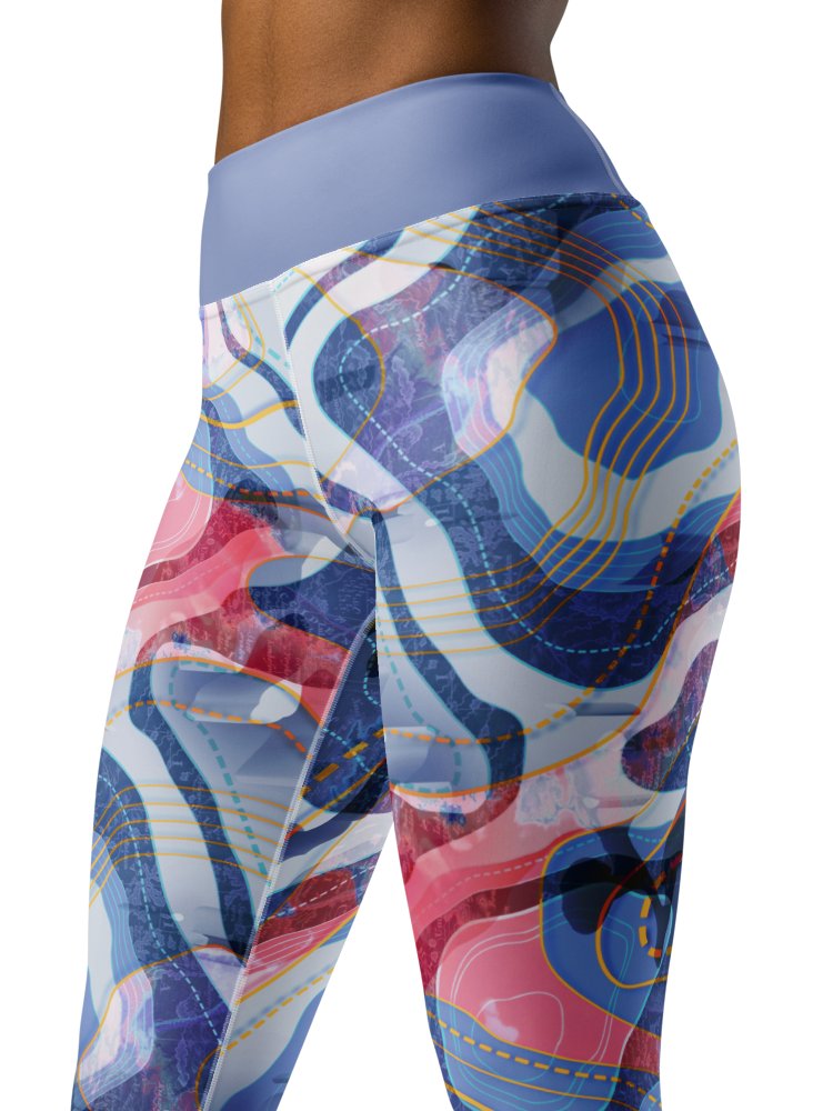 Tectonic map-Yoga Leggings product image (7)