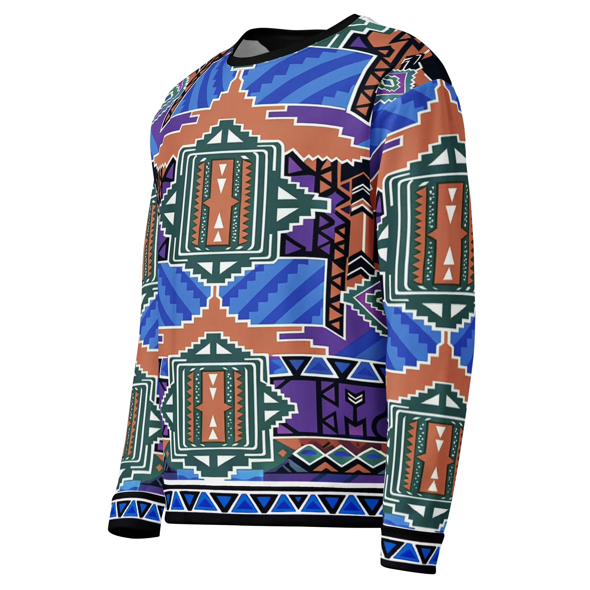 The 90s Aztec Blue/Purple Sweatshirt product image (3)