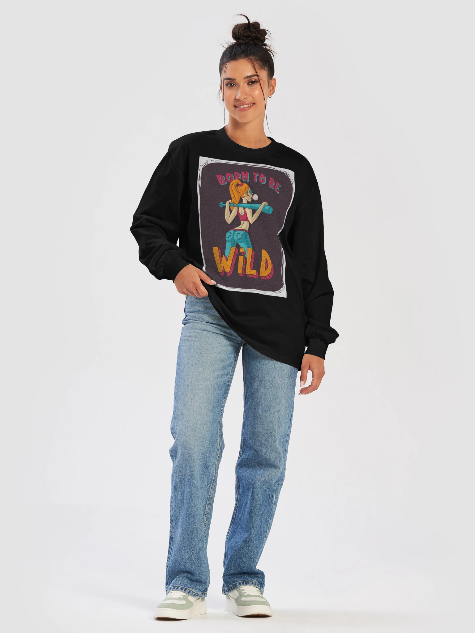 Born To Be Wild Girls Shirt | Cute & Bold Feminine Streetwear Tee product image (1)