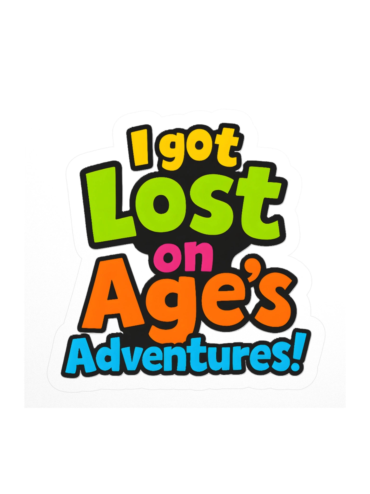 The "I Got Lost" Trail Joke Sticker (Kiss-Cut) product image (1)