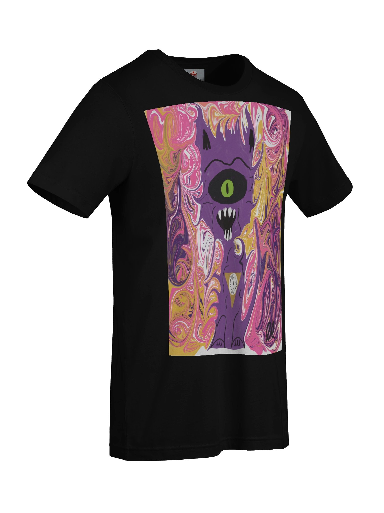 Marbled Monster Cat Tee — Bella+Canvas Supersoft product image (9)