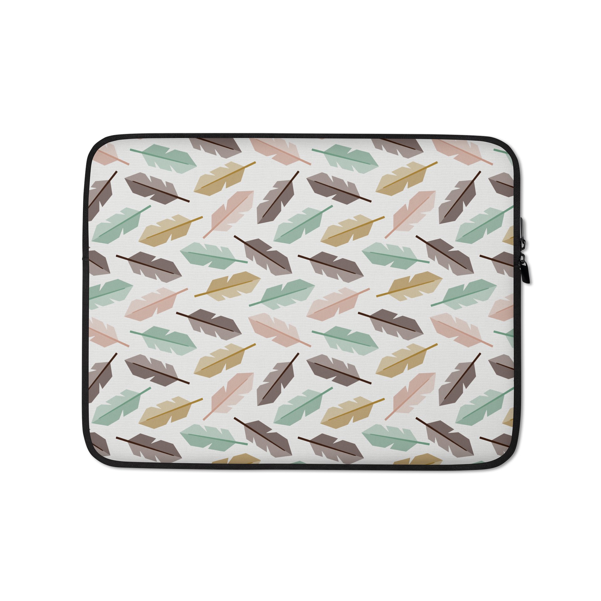 Mid-Century Modern Feathers Laptop Sleeve product image (1)