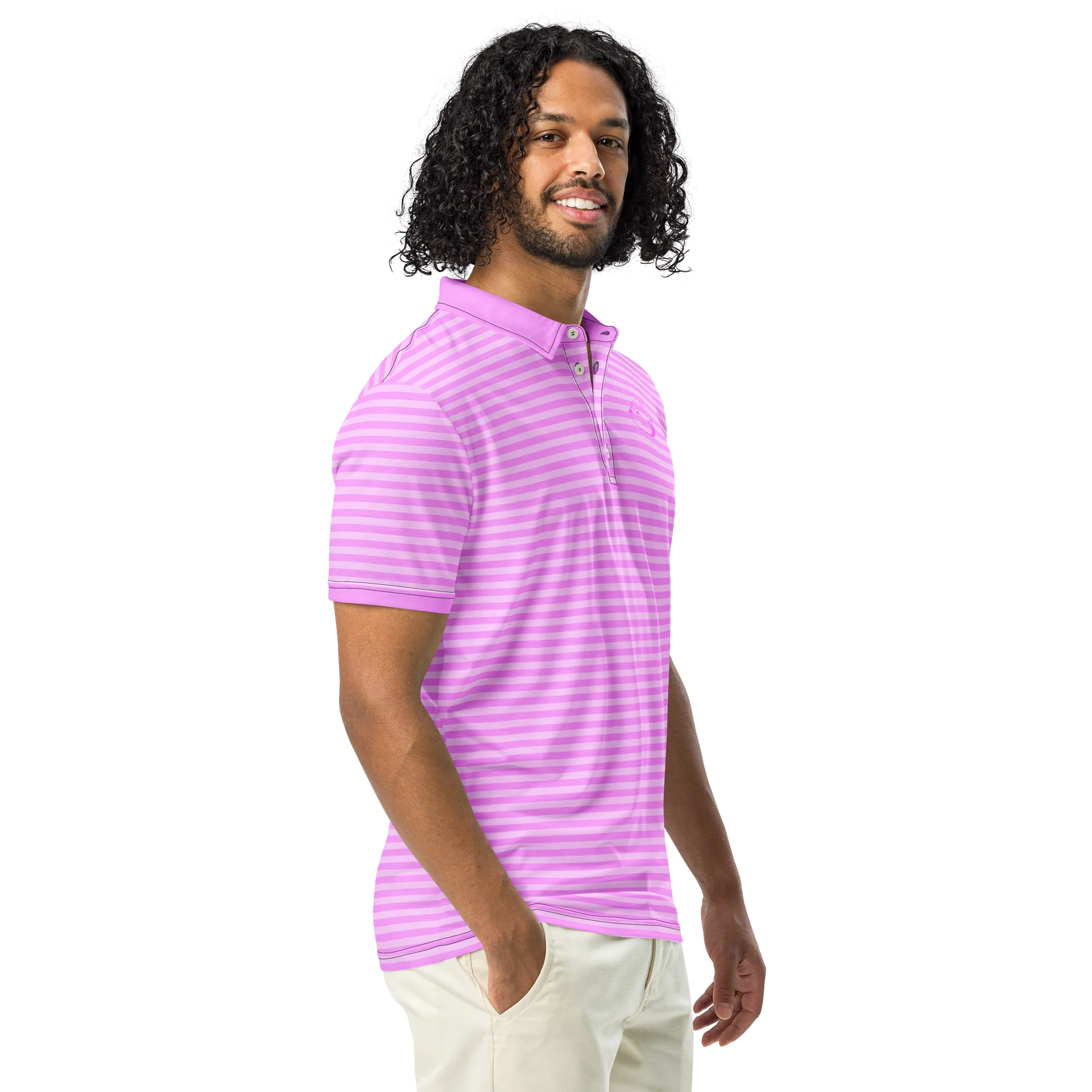 Pink Stripped Polo product image (1)