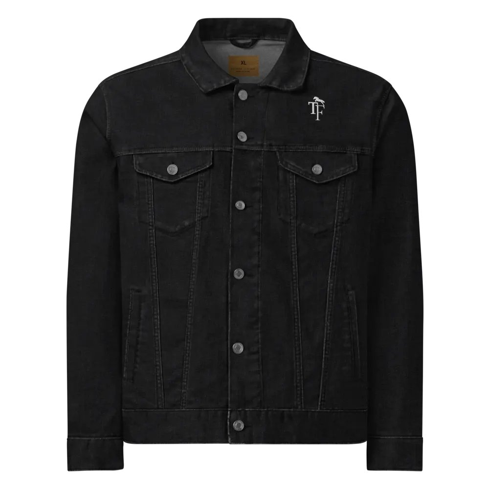 Pixelated Monochrome Denim Jacket product image (1)