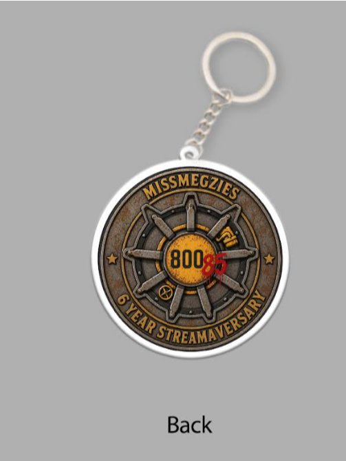 Limited Edition | 6 Year Streamaversary | Vault 80085 Key Chain product image (2)