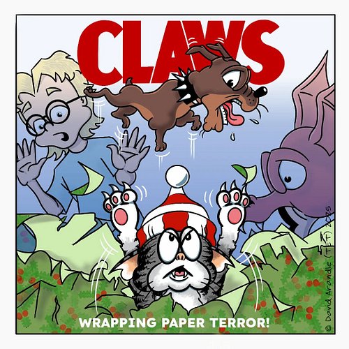 Just when you think it's safe to tidy up the Christmas wrapping paper. Did my best here to pay homage to the original Jaws mo...