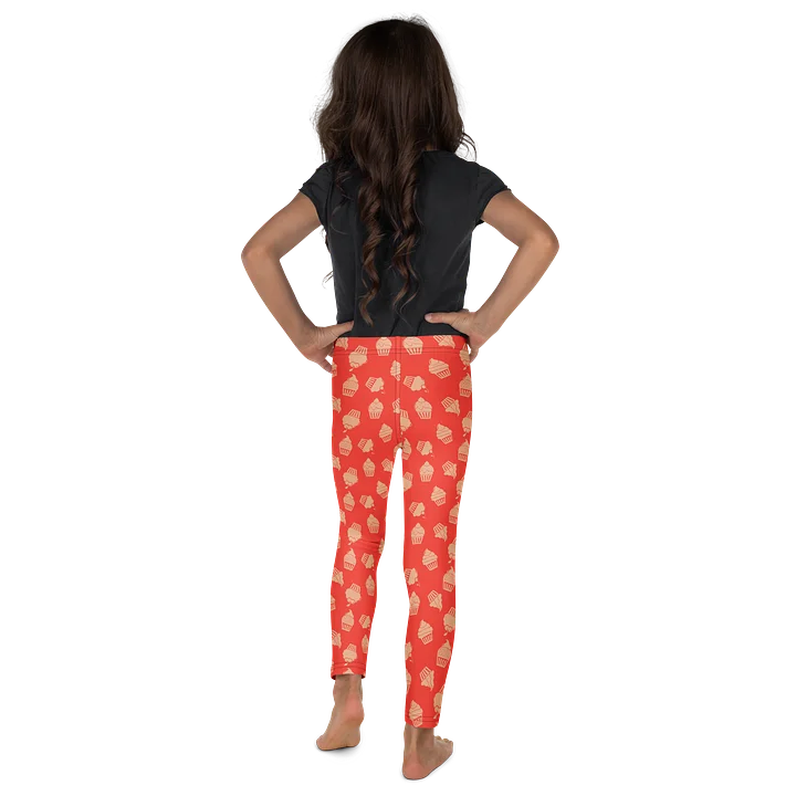 Adorable Pink Cupcakes Pattern Kids Leggings product image (2)