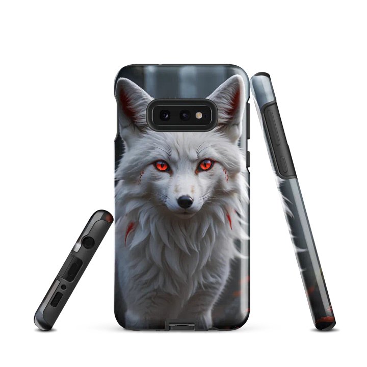 Mystic White Fox Samsung Tough Case - Bold Spirit Animal Design product image (2)