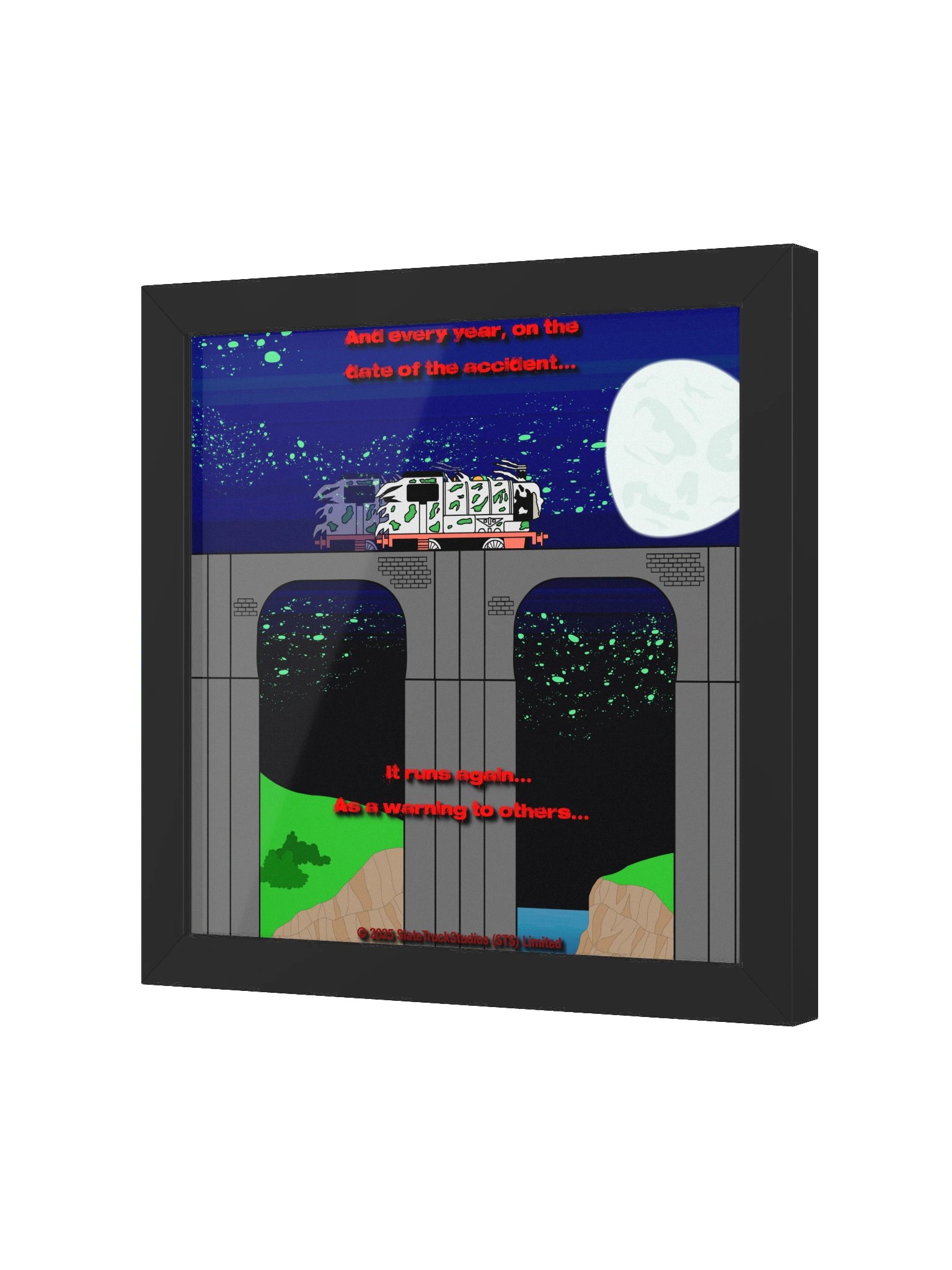 Ghostly Trick Framed Print product image (2)