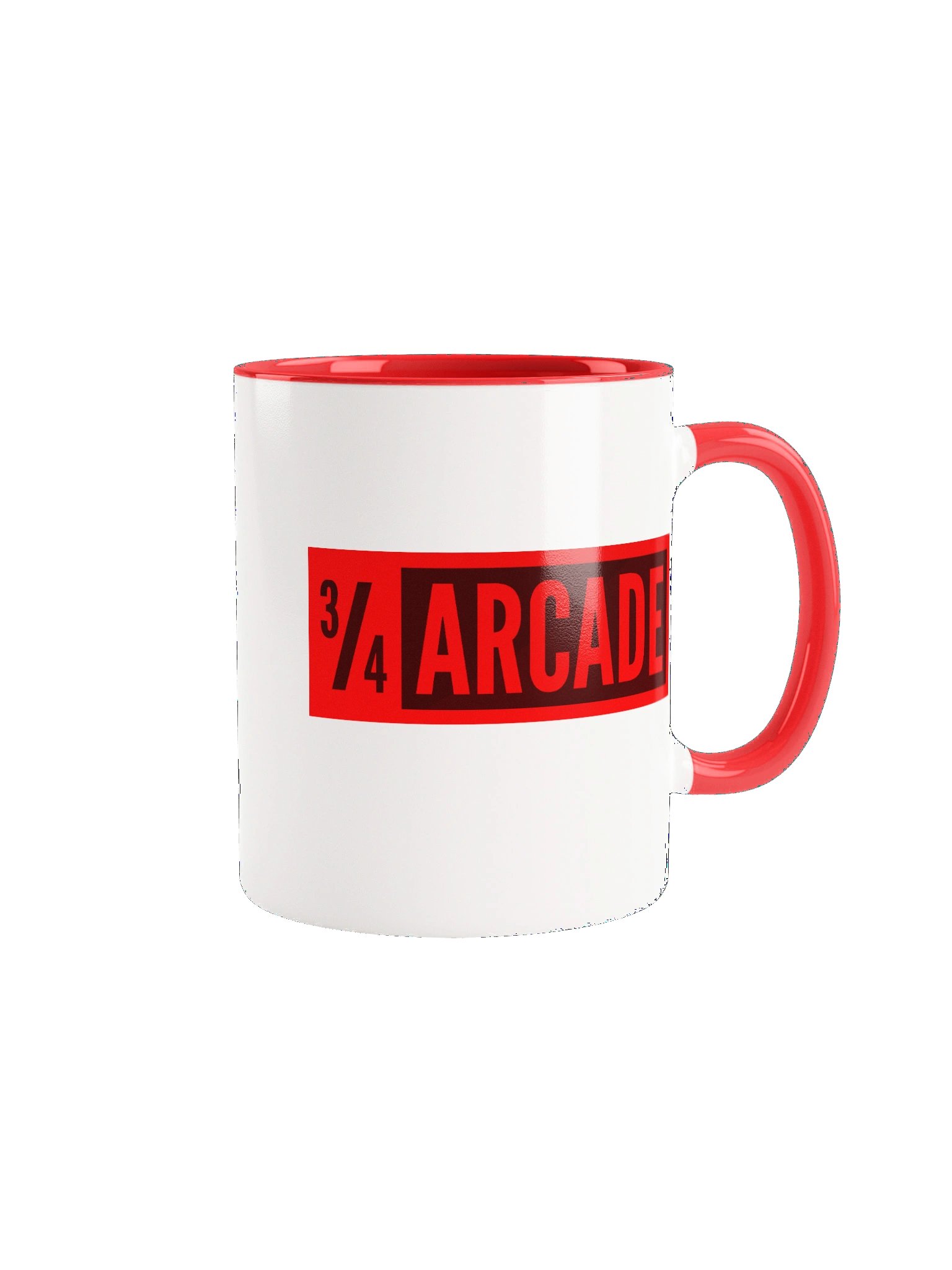 Three Quarters Arcade Retro Logo Mug product image (1)