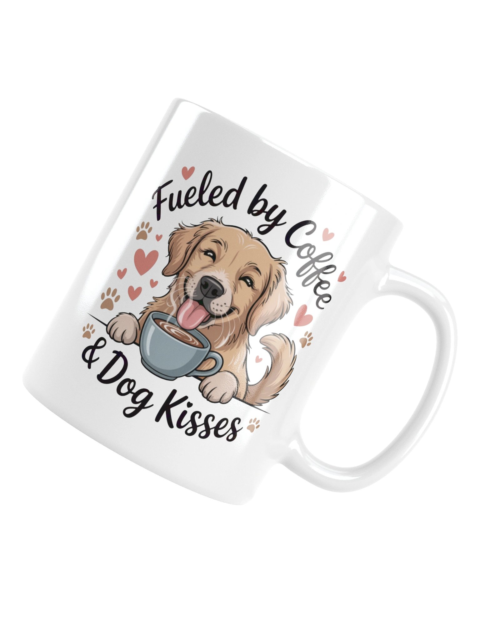 Fueled by Coffee and Dog Kisses Mug – Cute Gift for Dog Lovers product image (16)