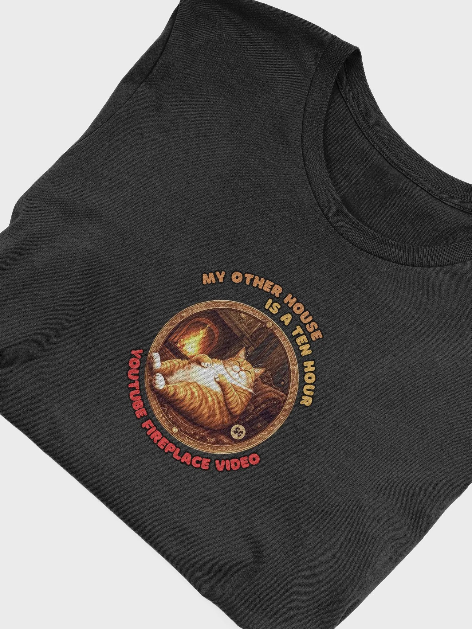 Cozy Cat - My Other House is a Ten Hour YouTube Fireplace Video | Tee product image (3)
