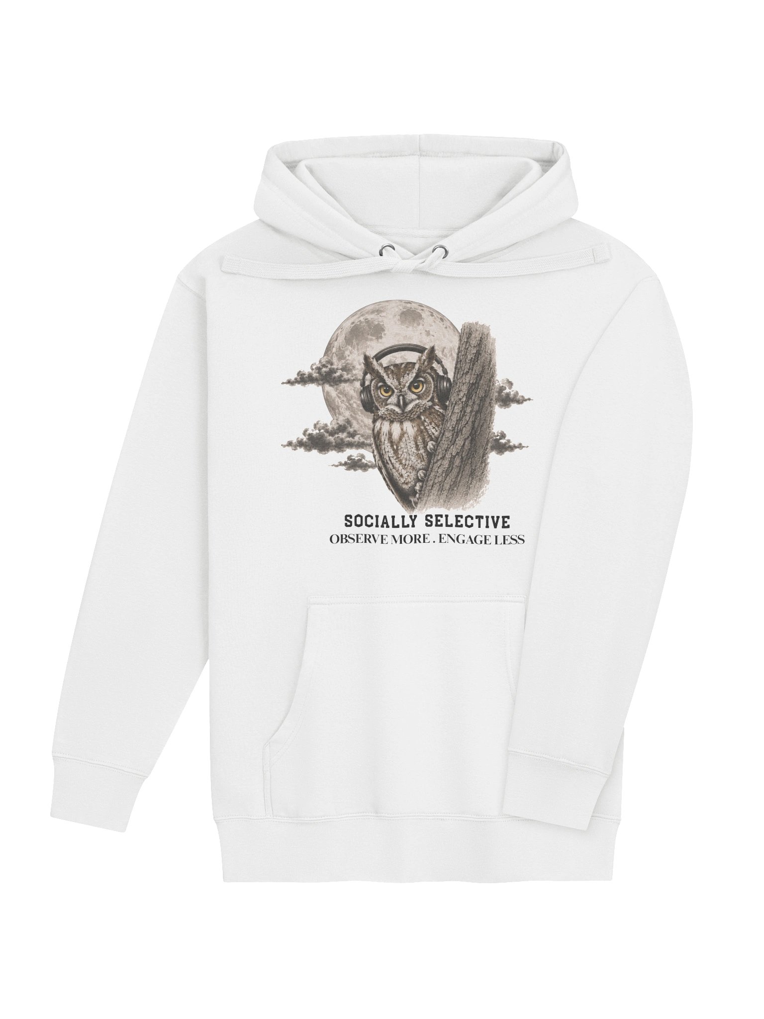 Socially Selective | Owl Hoodie product image (7)