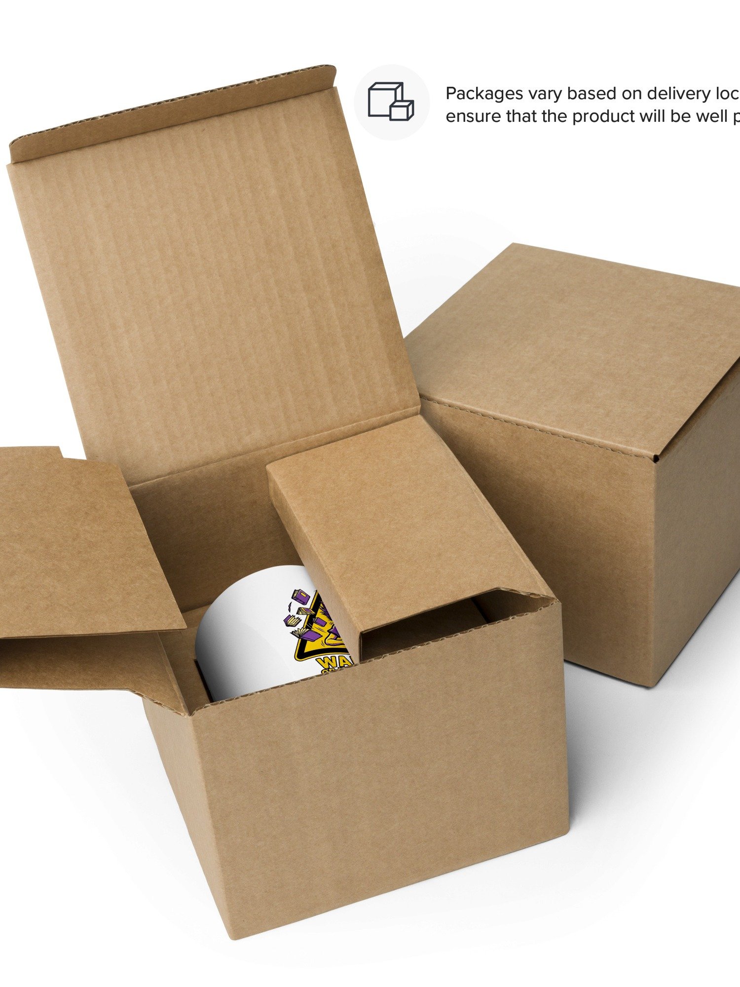 Warning Objects May Move Without Coffee Mug | Funny Hazard Sign Mug | Sarcastic Caffeine Lover Gift product image (3)