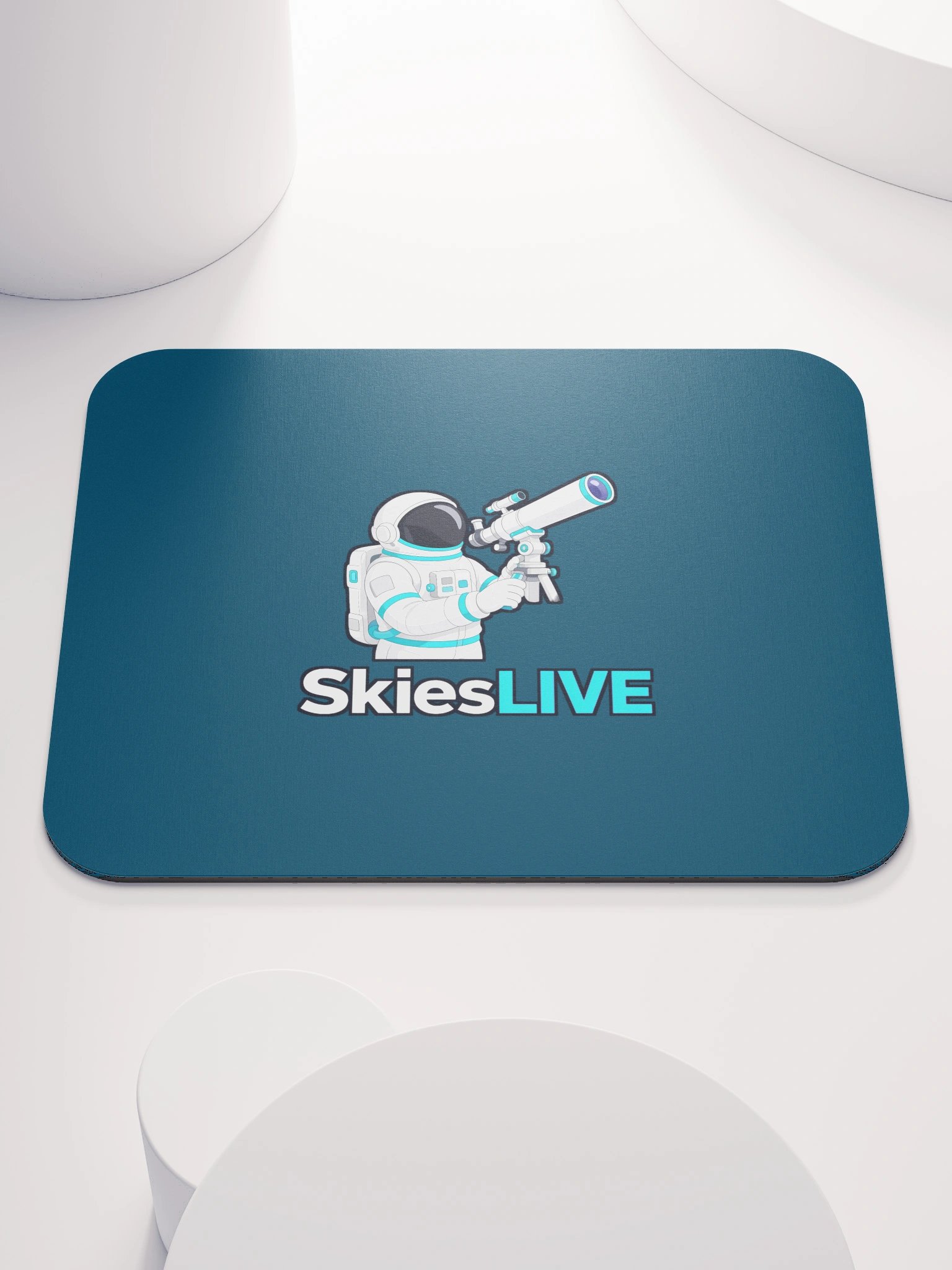 SkiesLIVE Astronaut Mouse Pad (Blue) product image (1)