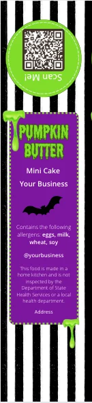 BeetleJuice Mini Cake Label Template product image (2)
