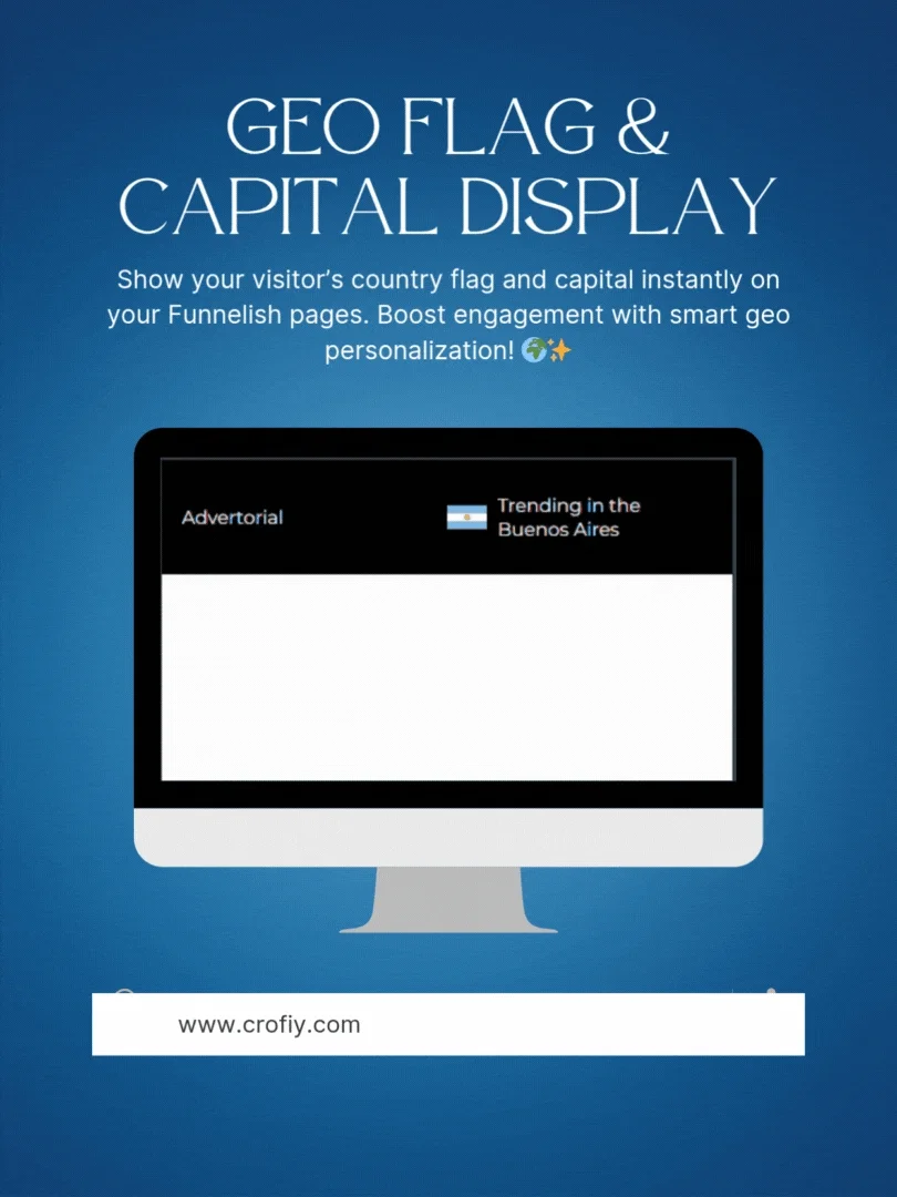 Funnelish Geo Flag & Capital Display Addon product image (1)