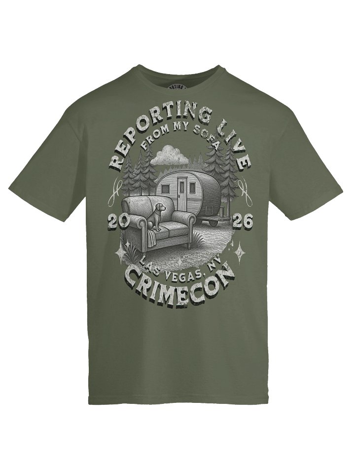 CrimeCon 2026 Limited Edition Sofa Squad Shirt product image (1)