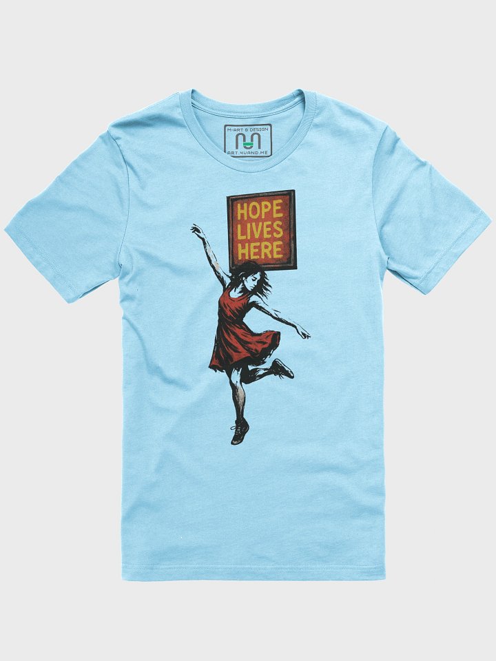 “Hope Lives Here” Urban Street Art T-Shirt – Graffiti-Style Wall Mural Print product image (1)