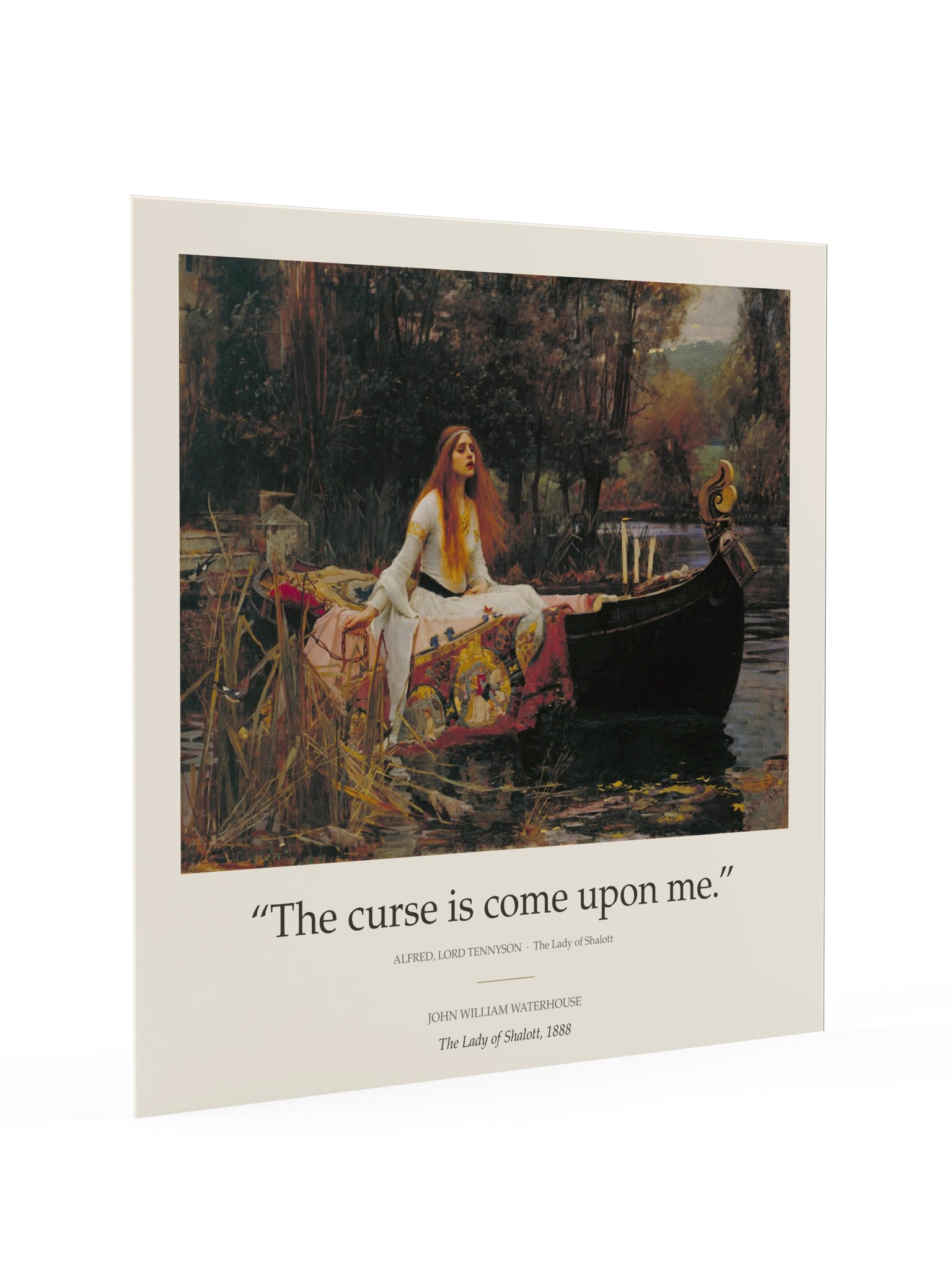 John William Waterhouse – The Lady of Shalott | The Curse Is Come Upon Me Poster product image (3)