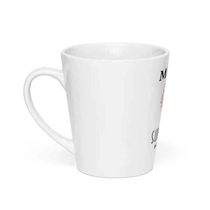 Mothers day Design Madre Porque Superheroina no es un titulo oficial latte mug product image (2)