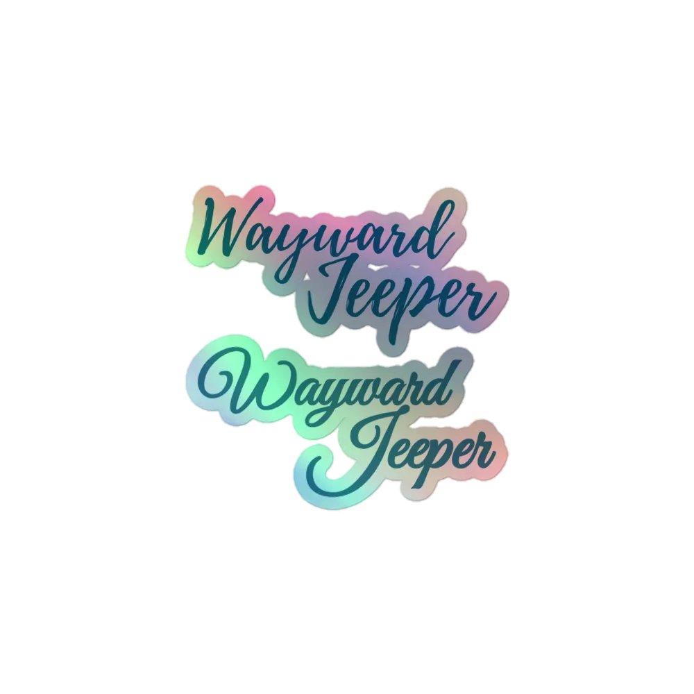 Blue Jeeper Holographic Stickers product image (1)