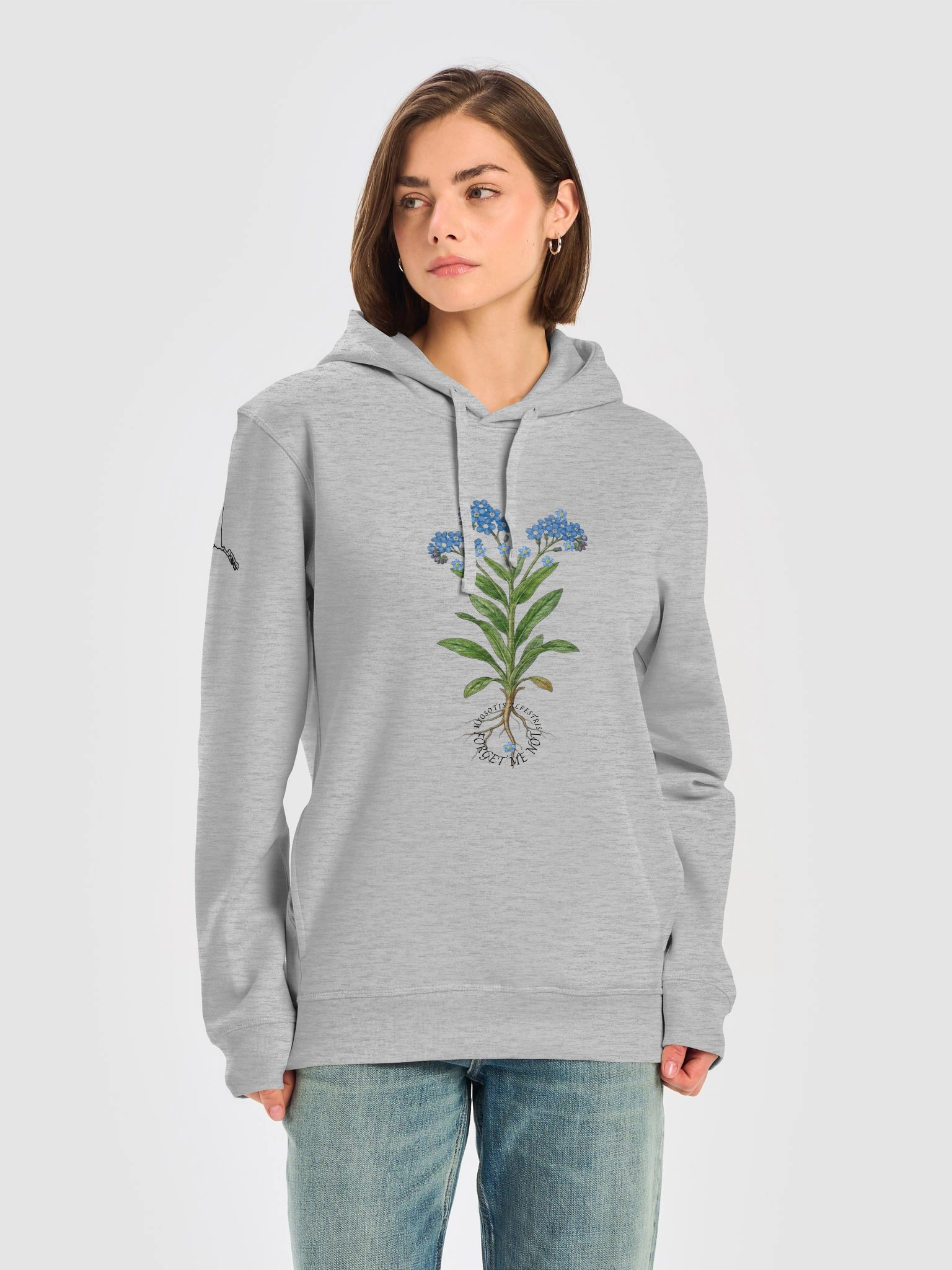 DELUXE FORGET-ME-NOT SIDE POCKET HOODY product image (10)