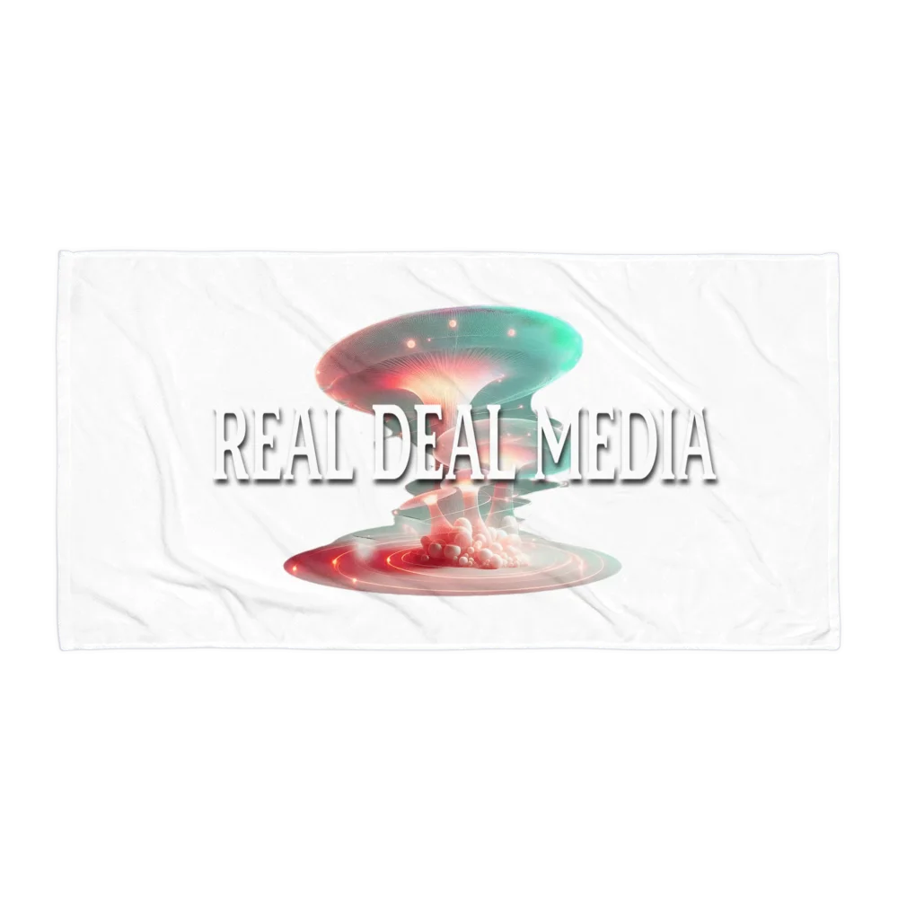 Real Deal Media Psychedelic Beach Towel product image (1)