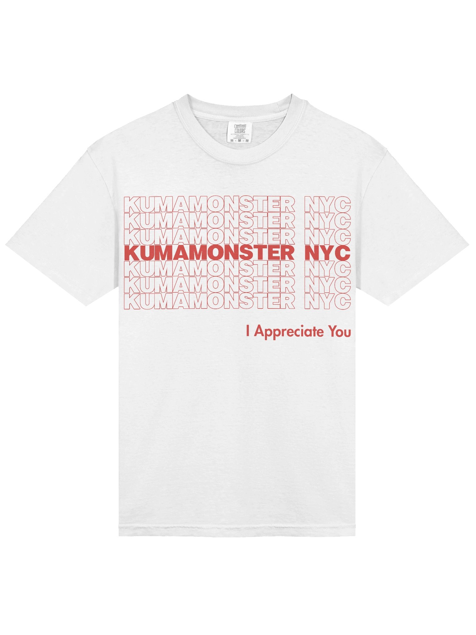 KumaMonster NYC White T product image (3)