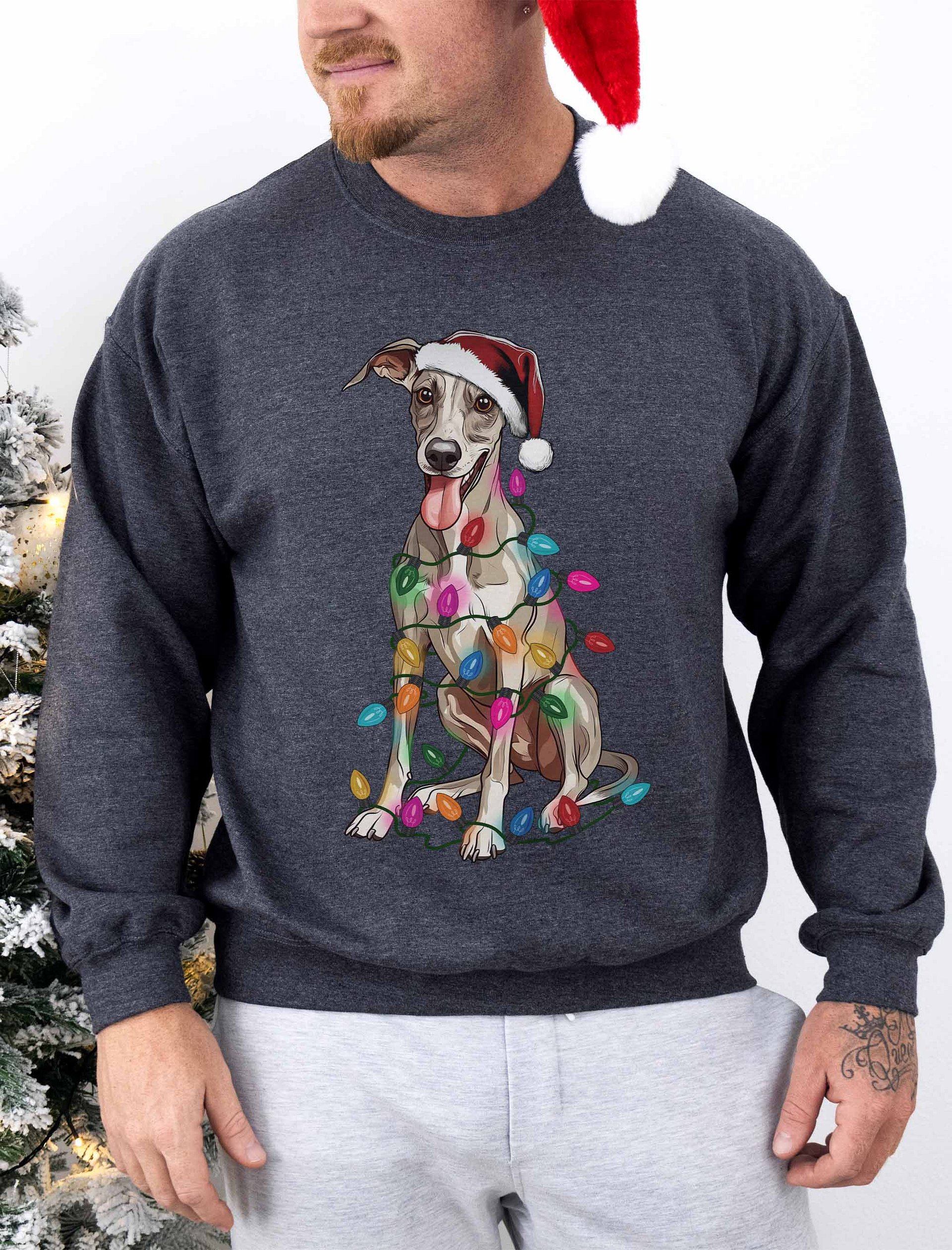 Funny Whippet(Fawn) Christmas Sweatshirt product image (1)