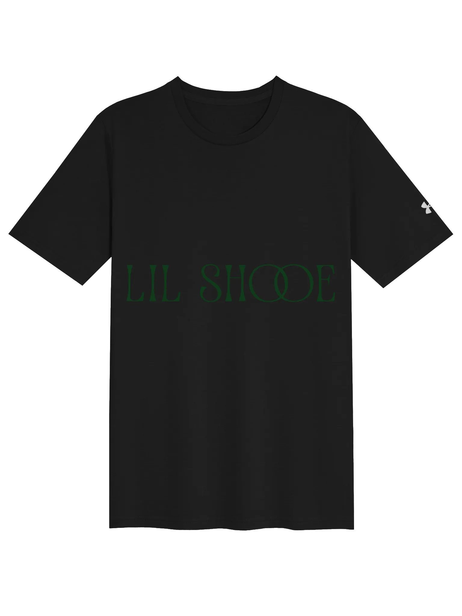 LIL SHOOE Dark Green Logo Under Armour Athletic Tee product image (1)