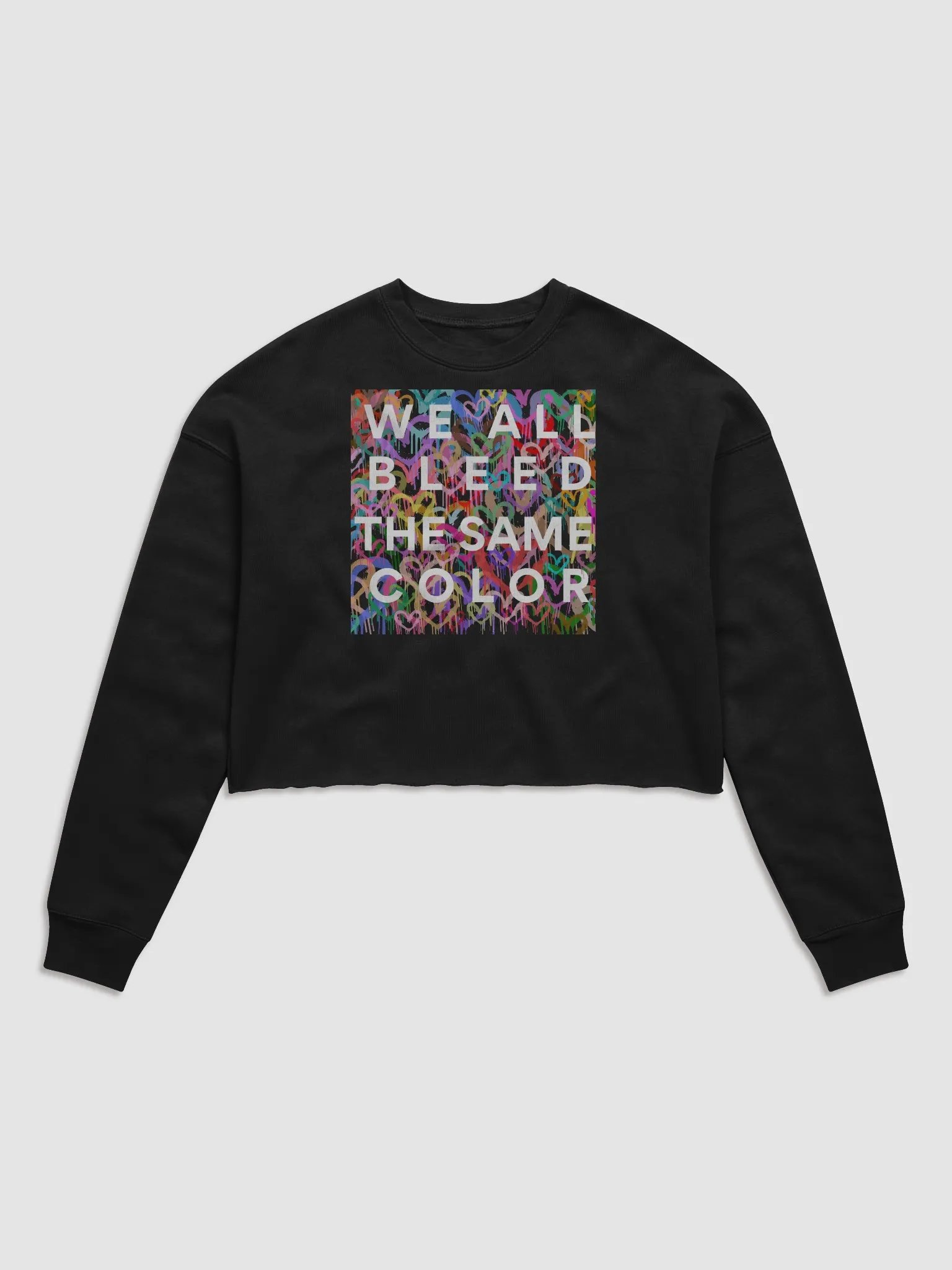 Bleeding Hearts Cropped Sweatshirt. product image (1)