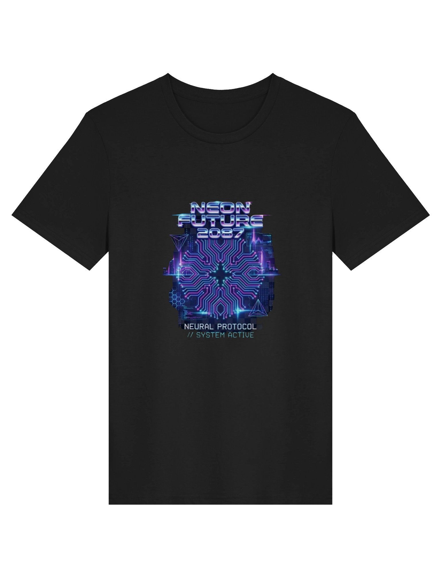 Neon Future 2087 Cyber Circuit Tee product image (2)