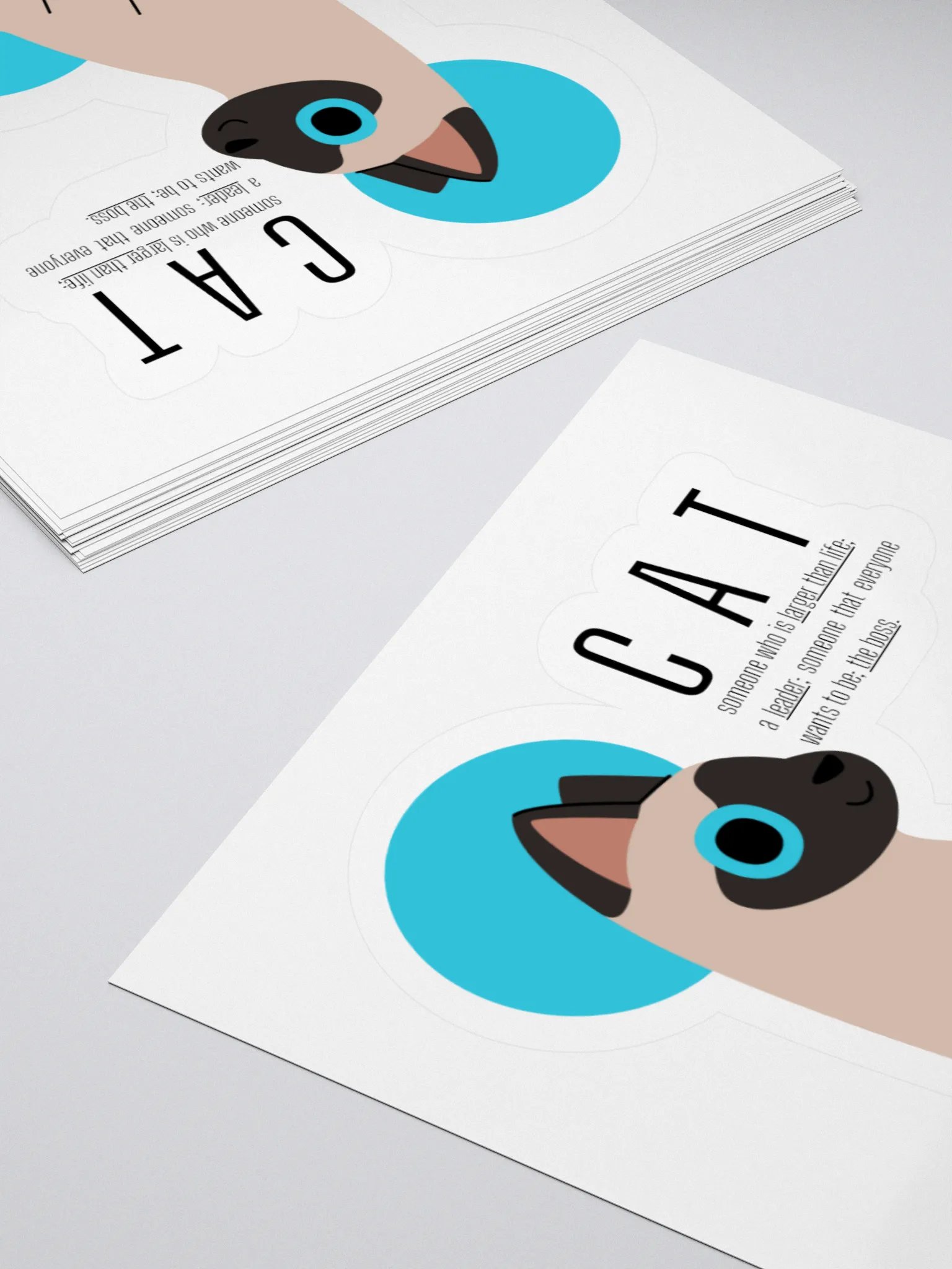 CAT is BOSS sticker product image (13)