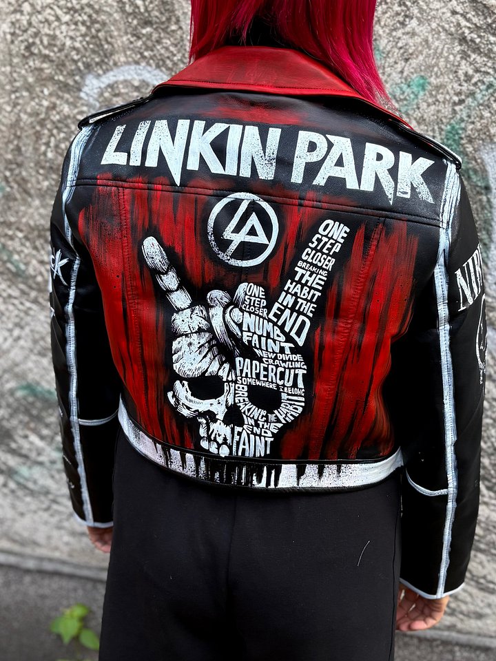 LINKIN PARK CUSTOM HAND-PAINTED JACKET (1-OF-1) product image (1)