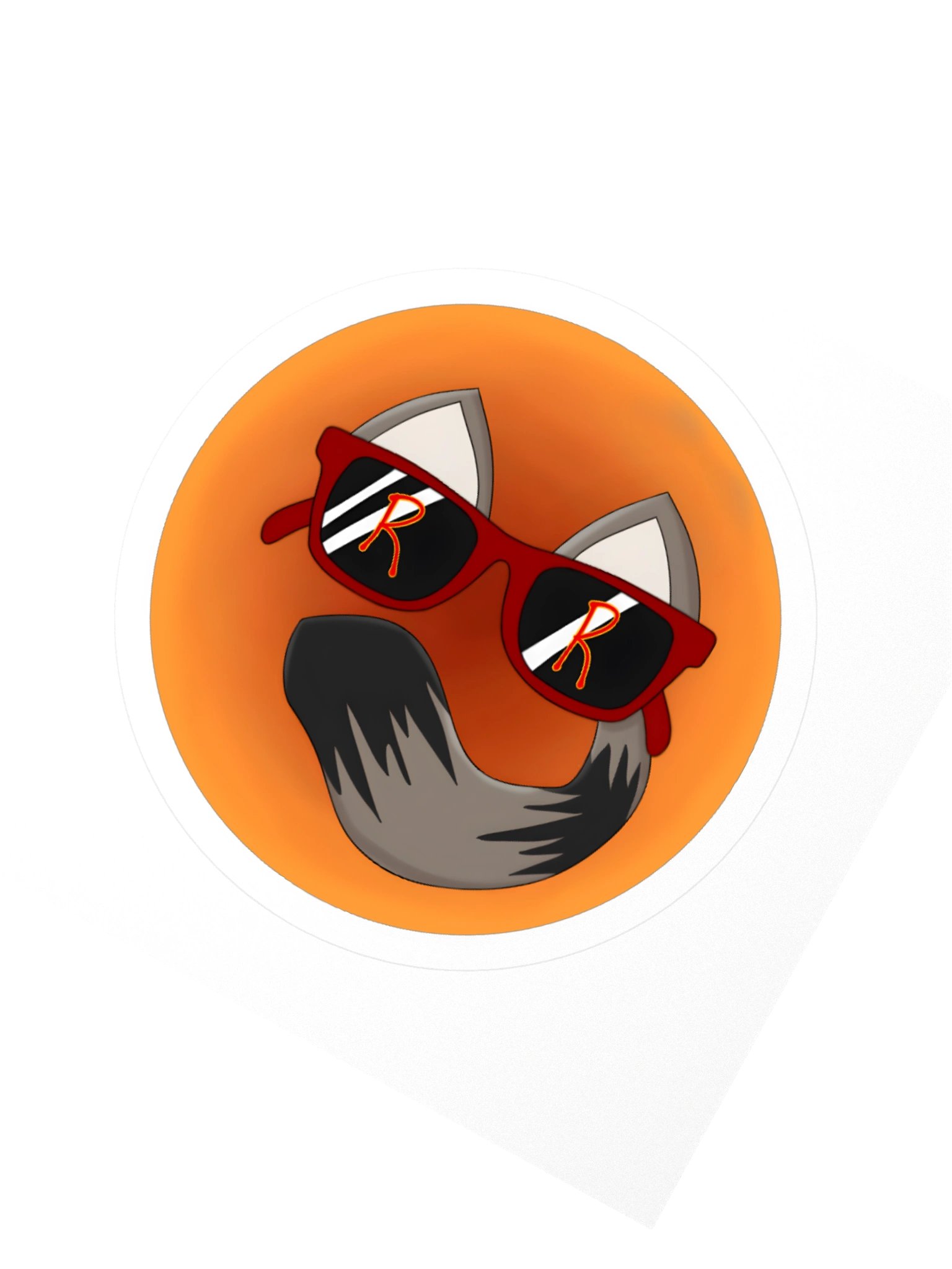 RespawnRaccoon Logo Kiss Cut Sticker product image (2)